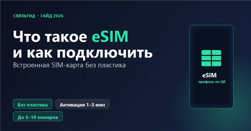 Что такое eSIM и как подключить — встроенная SIM-карта